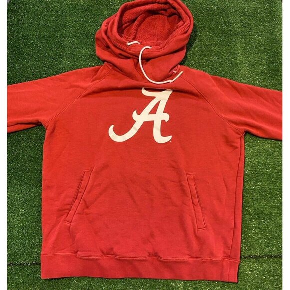 Womens Alabama Crimson Tide hoodie large sweatshirt nike cowl neck ladies Y2K - Picture 2 of 11
